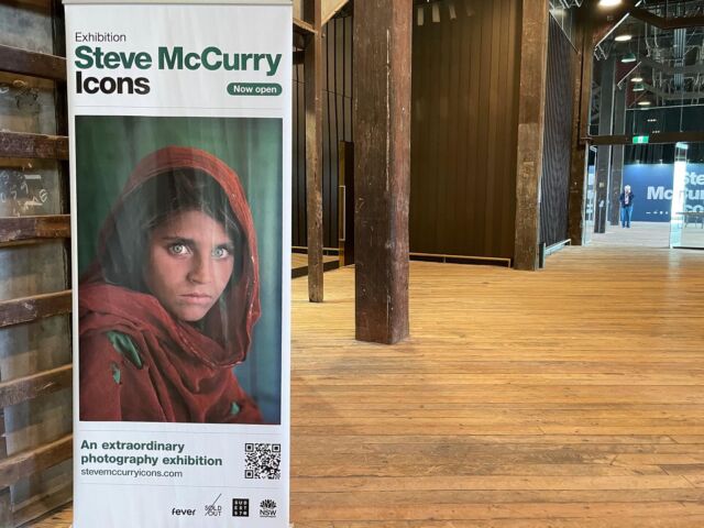 Today I went to the Steve McCurry Icons exhibit: iconic photos by a photo journalist spanning over 40 years. It was beautiful and moving. It is being shown in Wharf 2/3 at Dawes Point (East of Circular Quay), and the building has been refurbished wonderfully: a gorgeous juxtaposition of glass, mirrors, and metal with the original wood. It was an excellent location for this exhibit, which showed so many extraordinary events, but also what is ordinary across several cultures, and what makes us all the same as humans.I really liked how the exhibit told related stories, sometimes from the same locations, sometimes across countries.Thank you @stevemccurryofficial @stevemccurryicons for an amazing display!#stevemccurryicons #photography #photographyexhibition