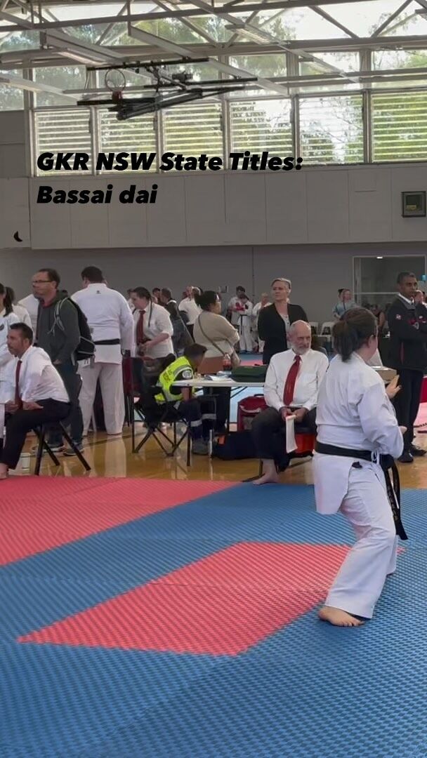 Massive day at the #gkrkarate State Titles yesterday. Overall the day ran really smoothly; big congrats to competitors and officials!
No medals for me, but I thought I did an excellent performance of Bassai dai, so I can’t ask more from myself than that 🖤