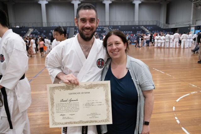 This Saturday it was so exciting, and humbling, and uplifting (yes, both of those!) to see these—my teachers, training mates, and life mate—achieve their next level of black belt. What a remarkable bunch of humans! 

Thanks Mum & Dad (Nelly & Grampa) for looking after Mark so I could be there!

#gkrkarate