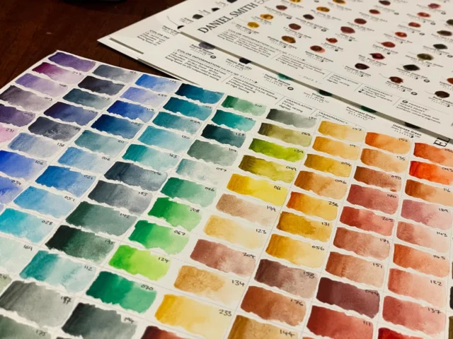 A little while ago I did some swatching of Daniel Smith and Schminke Horodam watercolours. So soothing! I love some of the granulating colours!
#watercolours